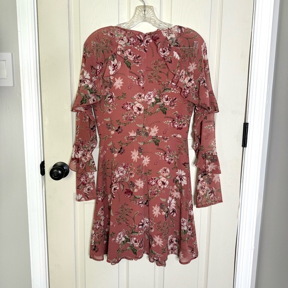 Wayf Dress Ruffle Mini Floral Dainty - Picture 5 of 8